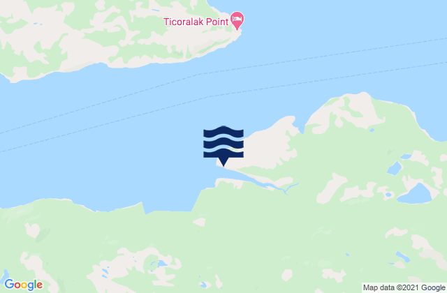 Carte des horaires des marées pour Jordans Point, Canada