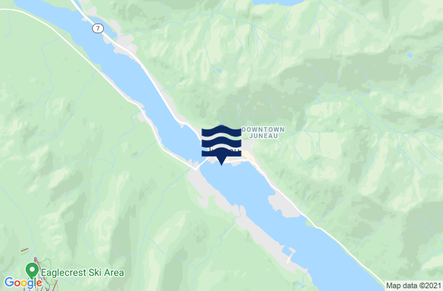 Carte des horaires des marées pour Juneau, United States