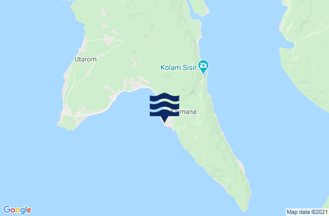 Carte des horaires des marées pour Kaimana, Indonesia