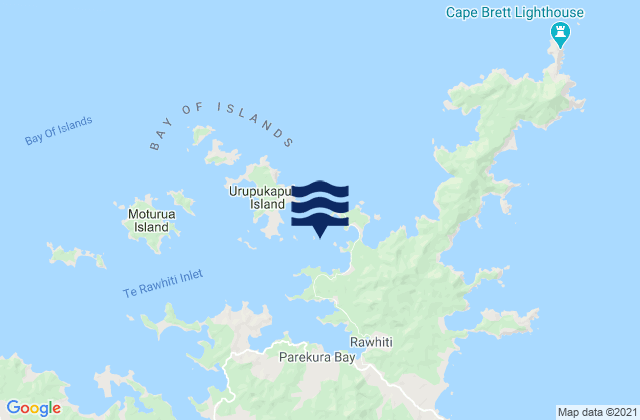 Carte des horaires des marées pour Kaingahoa Bay, New Zealand
