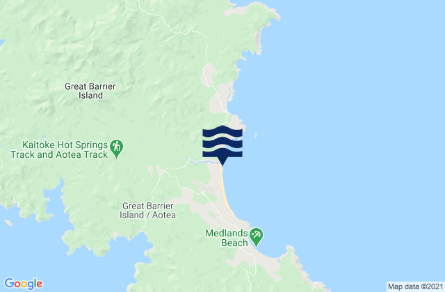 Carte des horaires des marées pour Kaitoke Beach, New Zealand