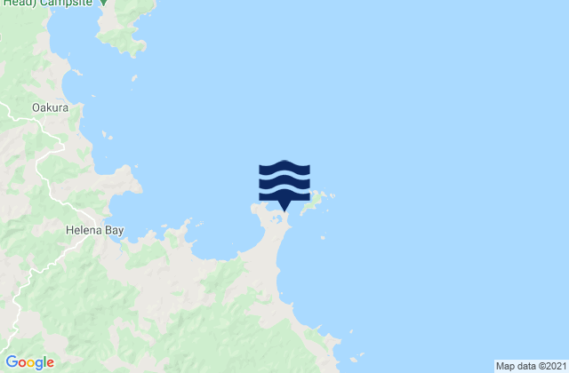 Carte des horaires des marées pour Kaituna Bay, New Zealand