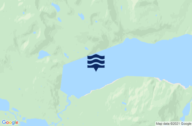 Carte des horaires des marées pour Kangalaksiorvik Fiord, Canada