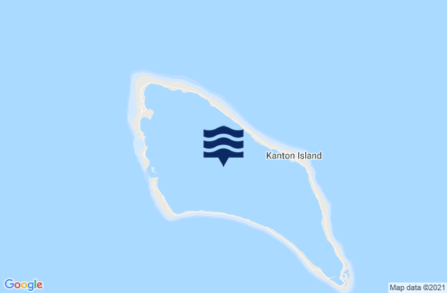 Carte des horaires des marées pour Kanton, Kiribati