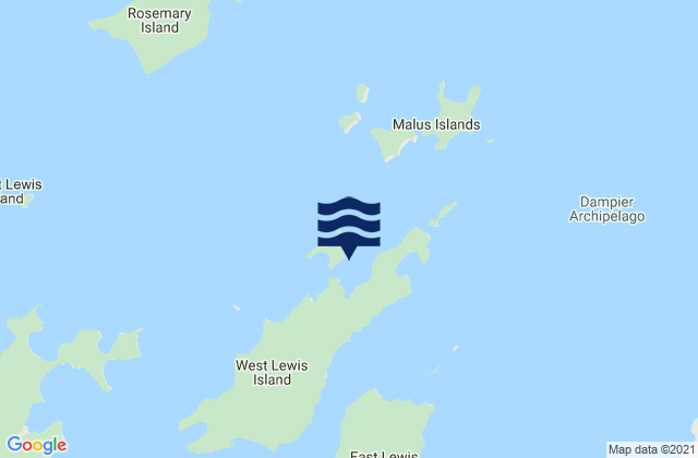 Carte des horaires des marées pour Karratha Bay, Australia