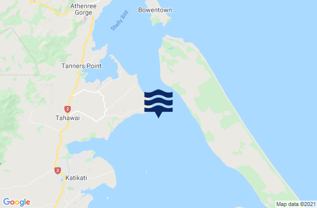 Carte des horaires des marées pour Katikati (Kauri Point), New Zealand