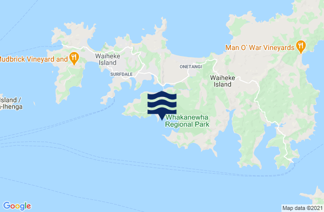 Carte des horaires des marées pour Kauaroa Bay, New Zealand