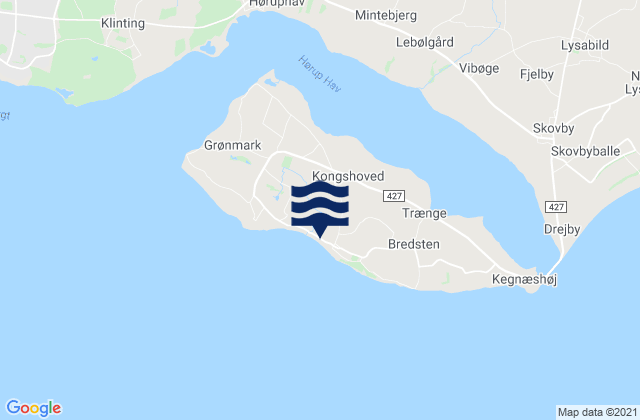Carte des horaires des marées pour Kegnæs, Denmark