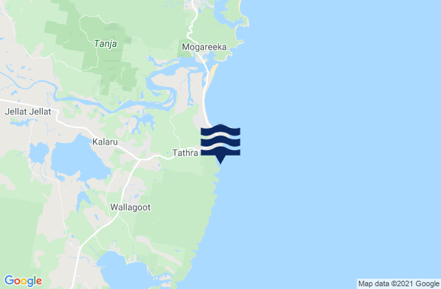 Carte des horaires des marées pour Kianinny Bay, Australia