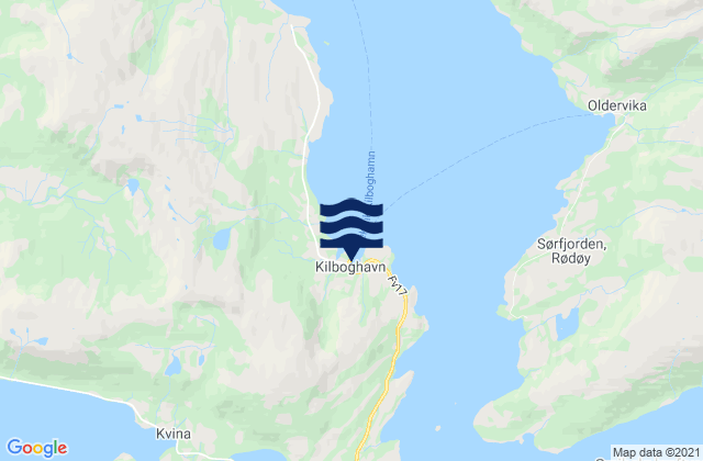 Carte des horaires des marées pour Kilboghamn, Norway