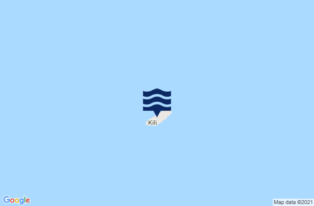 Carte des horaires des marées pour Kili, Marshall Islands