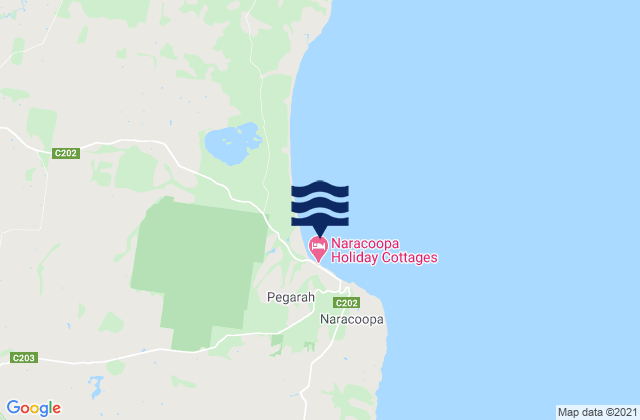 Carte des horaires des marées pour King Island - Narracoopa Beach, Australia