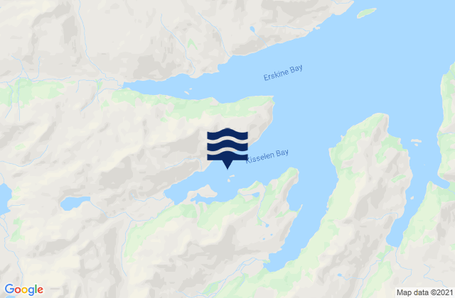 Carte des horaires des marées pour Kisselen Bay (Beaver Inlet), United States