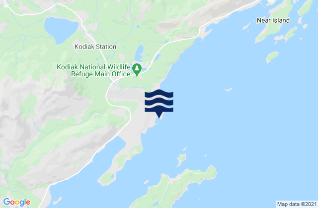 Carte des horaires des marées pour Kodiak (St. Paul Harbor), United States