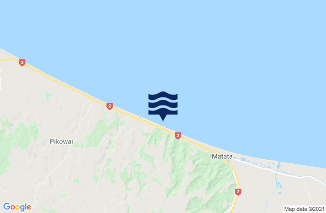 Carte des horaires des marées pour Kohioawa Beach, New Zealand