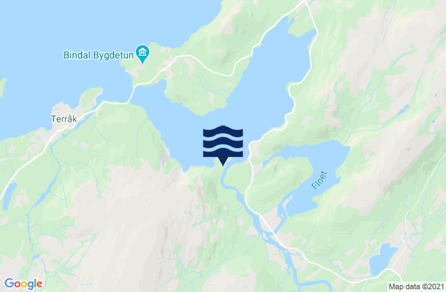Carte des horaires des marées pour Kongsmoen, Norway