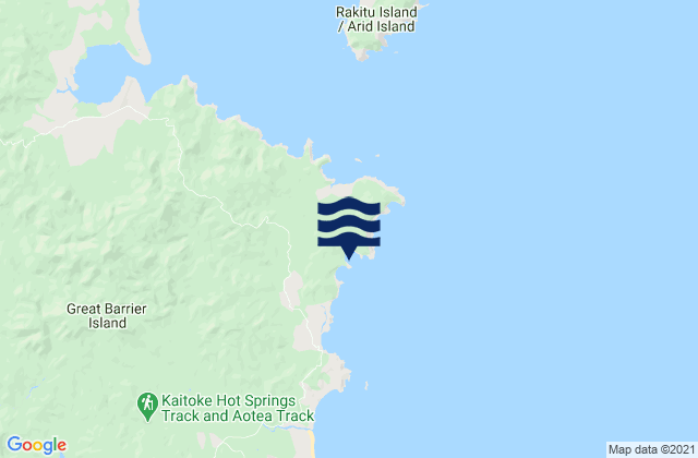 Carte des horaires des marées pour Korotiti Bay, New Zealand