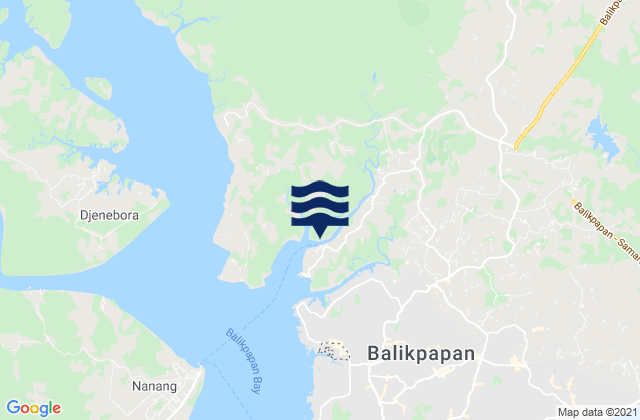 Carte des horaires des marées pour Kota Balikpapan, Indonesia