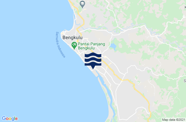 Carte des horaires des marées pour Kota Bengkulu, Indonesia