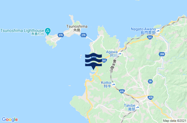 Carte des horaires des marées pour Kottoi, Japan