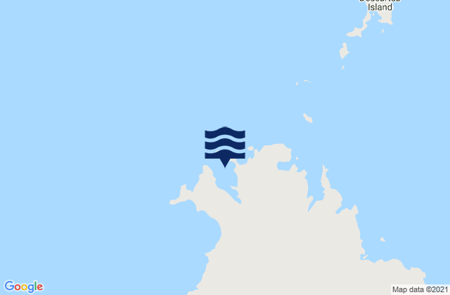 Carte des horaires des marées pour Krait Bay, Australia