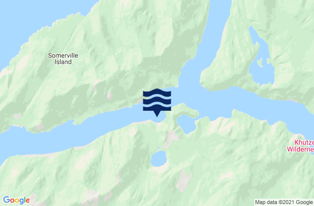 Carte des horaires des marées pour Kumeon Bay, Canada