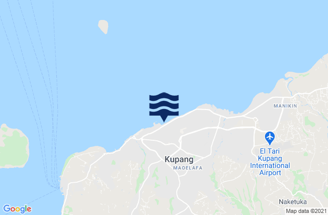 Carte des horaires des marées pour Kupang, Indonesia