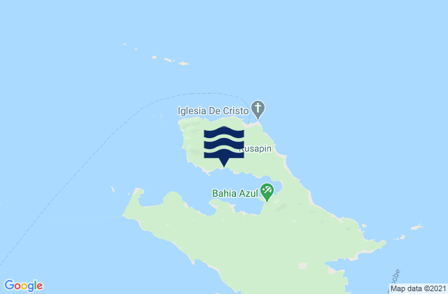 Carte des horaires des marées pour Kusapín, Panama