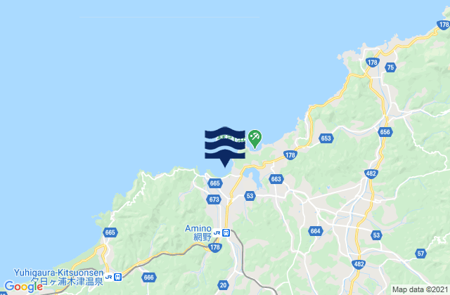 Carte des horaires des marées pour Kyōtango-shi, Japan