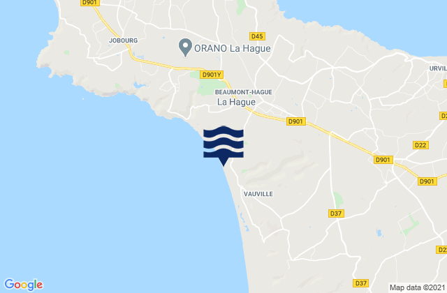 Carte des horaires des marées pour La Crecque, France