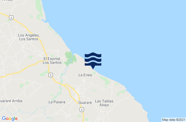 Carte des horaires des marées pour La Enea, Panama