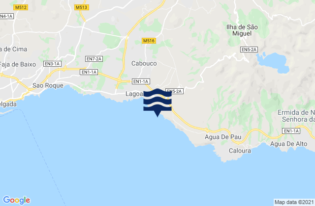 Carte des horaires des marées pour Lagoa, Portugal