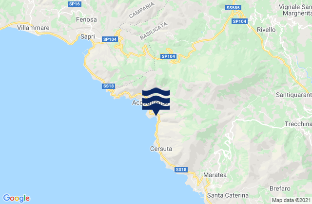 Carte des horaires des marées pour Lagonegro, Italy