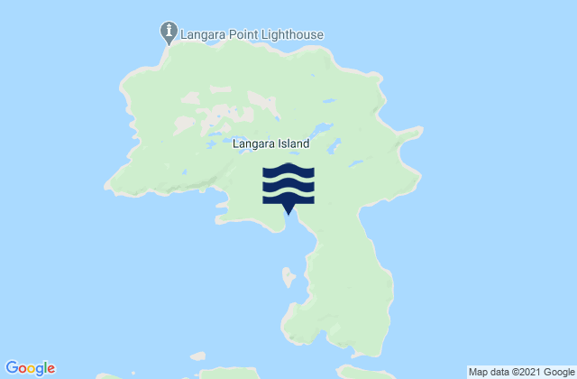 Carte des horaires des marées pour Langara Island, Canada