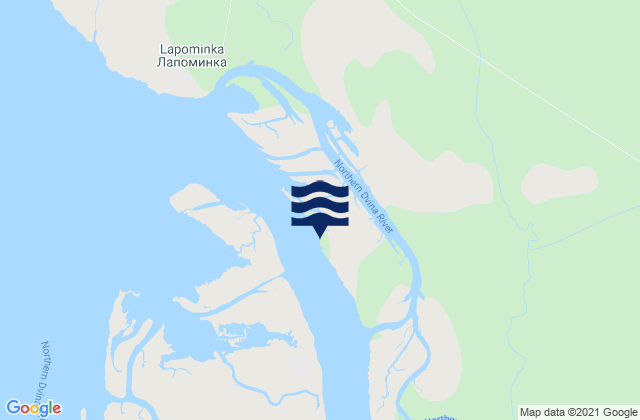 Carte des horaires des marées pour Lapominka Island, Russia