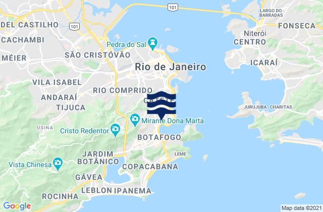 Carte des horaires des marées pour Laranjeiras, Brazil