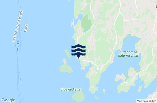 Carte des horaires des marées pour Larkollen, Norway
