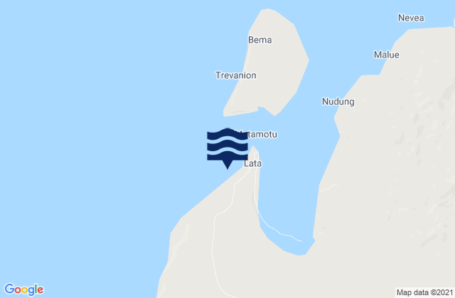 Carte des horaires des marées pour Lata, Solomon Islands