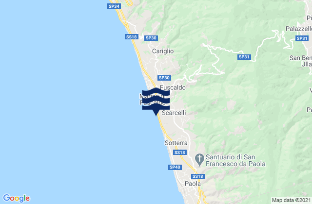 Carte des horaires des marées pour Lattarico, Italy