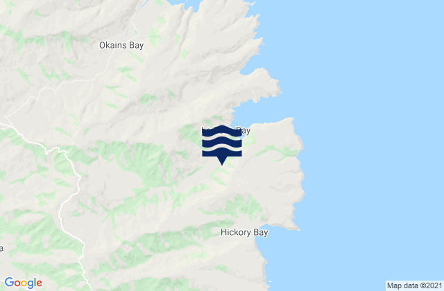 Carte des horaires des marées pour Le Bons Bay, New Zealand