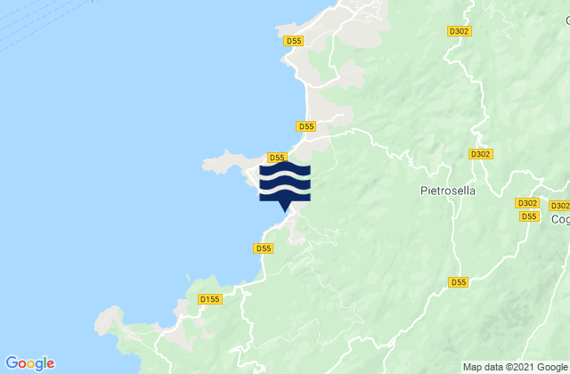 Carte des horaires des marées pour Le Ruppione, France