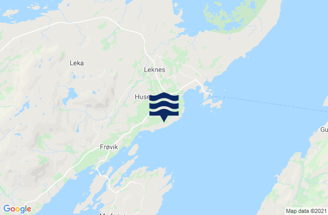 Carte des horaires des marées pour Leka, Norway