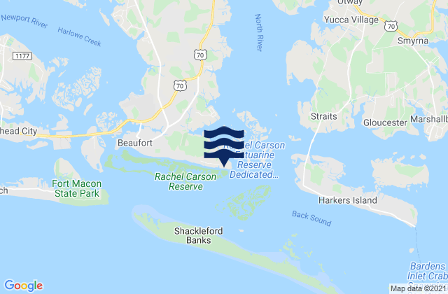 Carte des horaires des marées pour Lenoxville Point, United States