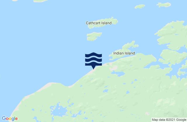 Carte des horaires des marées pour Leroy Bay, Canada