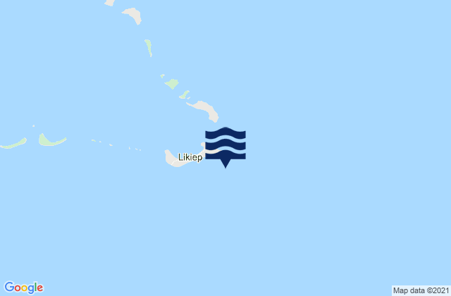Carte des horaires des marées pour Likiep Atoll, Kiribati