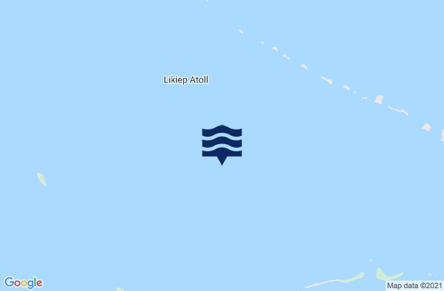 Carte des horaires des marées pour Likiep Atoll, Marshall Islands
