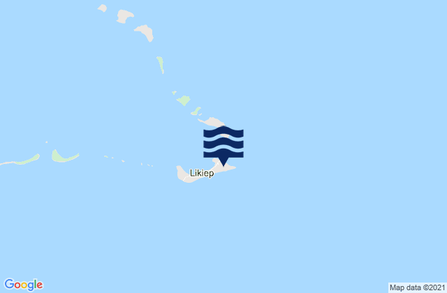 Carte des horaires des marées pour Likiep, Marshall Islands