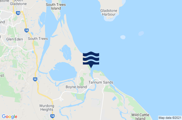 Carte des horaires des marées pour Lilleys Beach, Australia