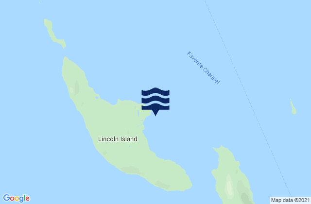 Carte des horaires des marées pour Lincoln Island, United States