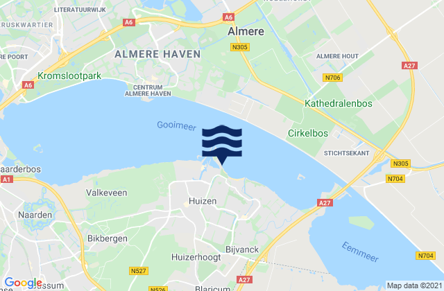 Carte des horaires des marées pour Lith dorp, Netherlands